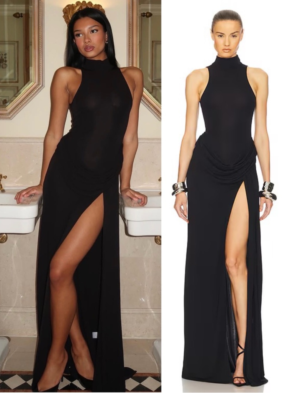 HELSA Ophelia Maxi Dress Black NEW with tags